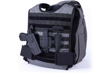 Image of Ballistipax SURVIVOR-1 Flex Pistol Armor IIIA Backpack, 10x12, Gray, S1SFT1012GR