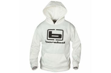 Image of Banded B Logo Hoodie - Mens, White, 2XL, B1050004-WH-2XL