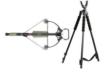 Image of Barnett Crossbows Recruit 60 Crossbow, Red Dot Scope, 78652 W/ Vanguard Quest Tripod