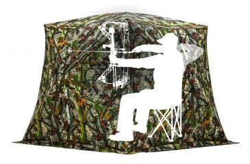 Image of Barronett Blinds Bell Bottom Hunting Blind, Woodland Bloodtrail Camouflage BB01BT