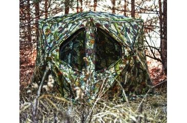 Image of Barronett Blinds Bell Bottom Hunting Blind, Woodland Bloodtrail Camouflage BB01BT