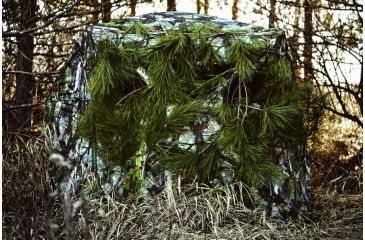 Image of Barronett Blinds Bell Bottom Hunting Blind, Woodland Bloodtrail Camouflage BB01BT