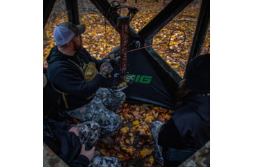 Image of Barronett Blinds Big Mike Heavy-Duty, Portable Hunting Blind, Tall Hub Blind, 600 Denier Fabric, Shoot While Standing, Crater Harvest, 80in x 75in x 75in, BMHD300CH, Crater Harvest, 80in x 75in x 75in, BMHD300CH