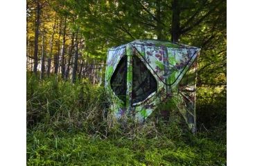Image of Barronett Blinds Big Mike Hunting Blind with BLOODTRAIL, Backwoods Camouflage BM01BW