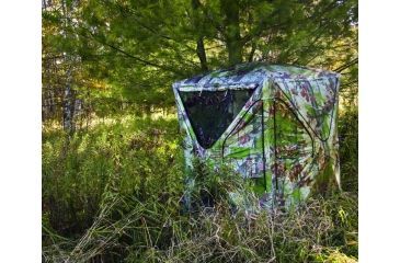 Image of Barronett Blinds Big Mike Hunting Blind with BLOODTRAIL, Backwoods Camouflage BM01BW