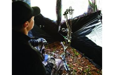 Image of Barronett Blinds Big Mike Hunting Blind with BLOODTRAIL, Backwoods Camouflage BM01BW