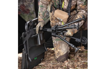 Image of Barronett Blinds Deluxe Wide 360 Swivel Chair, Black, BC107