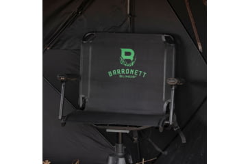 Image of Barronett Blinds Deluxe Wide 360 Swivel Chair, Black, BC107