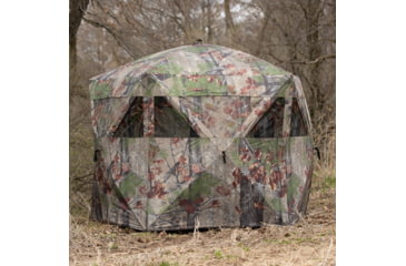 Image of Barronett Blinds Feather Five Hub Hunting Blind, Bloodtrail Backwoods, 4-Person, FF500BW