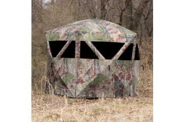 Image of Barronett Blinds Feather Five Hub Hunting Blind, Bloodtrail Backwoods, 4-Person, FF500BW