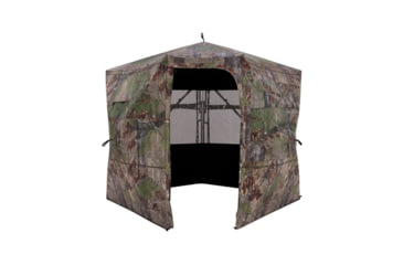 Image of Barronett Blinds Grandview, See-Through Hunting Blind, View-Through Fabric, Silent Shooting Windows, Bloodtrail Backwoods, 82in x 105iin x 103in, Bloodtrail Backwoods, 4-Person, GV450BW