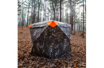 Image of Barronett Blinds Overwatch, Portable Hunting Blind, View-Through Mesh, Silent Shooting Windows, Crater Harvest, 75in x 88in x 88in, VR400CH, Crater Harvest, 75in x 88in x 88in, VR400CH