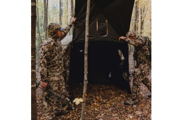Image of Barronett Blinds Pentagon Heavy Duty Hunting Blinds, Crater Harvest, 4-Person, PTHD550CH