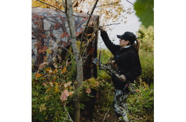 Image of Barronett Blinds Prowler 350 Hunting Blind, Bloodtrail Woodland Camo, 012642022289