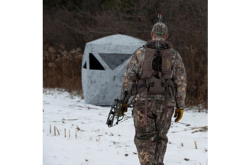 Image of Barronett Blinds Radar Hub Hunting Blind, Crater Cold, 2-Person, RA200CS