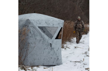 Image of Barronett Blinds Radar Hub Hunting Blind, Crater Cold, 2-Person, RA200CS