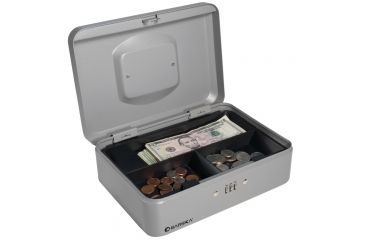 Image of Barska 10in. Cash Box w/ Combination, Open  CB11786
