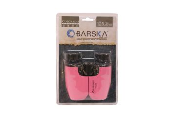 Image of Barska 10X25 Pink Porro Binoculars, Blue Lens,CP CO11371