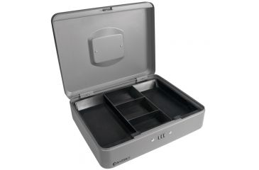 Image of Barska 12in. Cash Box, Combination Lock, Open and Empty CB11788