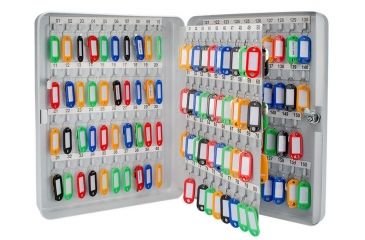 Image of Barska 160 Key Lock Box Security Safe, Steel, Gray CB12488