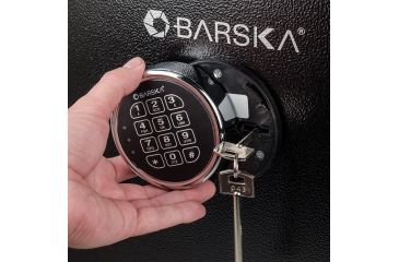 Image of OpticsPlanet Exclusive Barska 3.51 Cubic Foot Fire Vault Safe, Black, Medium, AX13102