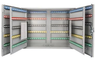 Image of Barska 400 Key Adjustable Lock Box Security Safe w/ Key Lock, Steel, Gray CB12490