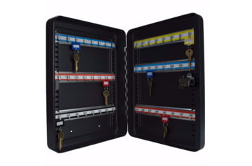Image of Barska 48 Keys Adjustable Key Lock Box with Combination Lock, Black, CB13606
