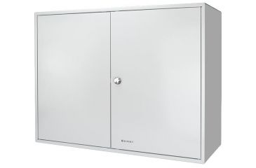 Image of Barska 600 Position Adjustable Key Box Security Safe w/ Key Lock, Colored Key Tags, Steel, White CB12700