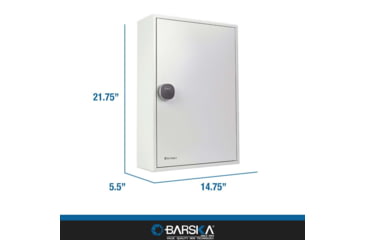 Image of Barska Adjustable Key Cabinet, RFID Lock, Gray, Medium, CB13716