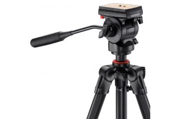 Image of Barska Advanced Tripod, Extendable Legs, Rubber Feet, Black AF12472