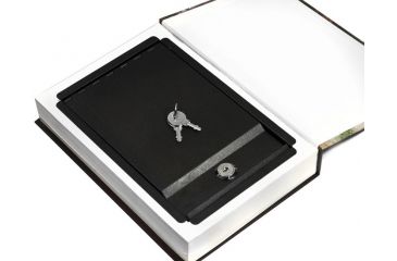 Image of Barska Ax11682 Real Paper Book Safe With Key Open