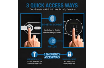 Image of Barska FV PRO 600 Biometric Keypad Fire Resistant Safe