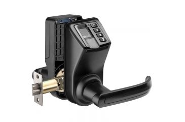 Image of Barska Biometric Security Door Lock,Reversible Handle,Black EA12442