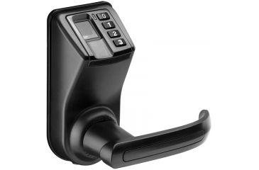 Image of Barska Biometric Security Door Lock,Reversible Handle,Black EA12442