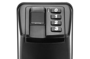 Image of Barska Biometric Security Door Lock,Reversible Handle,Black EA12442