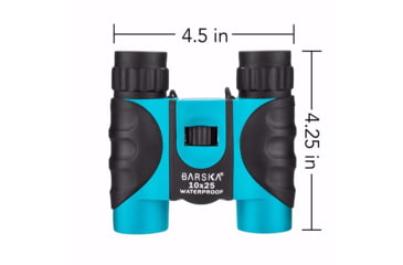 Image of Barska Blueline 10x25mm Roof Prism Binoculars, Blue, Small, AB12726