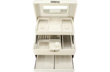 Image of Barska Cheri Bliss Jewelry Case JC-300,8x7.5x6in,Cream BF12502