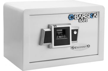 Image of Barska Compact Biometric Safe BX-100,7.6x11.6x5.9in,White AX12400