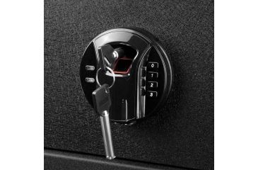 Image of Barska HQ100 Biometric Keypad Safe, 30 Fingerprint Memory, Steel, Black, Outer Dimensions-14.5 x 11.75 x 7 in AX12476