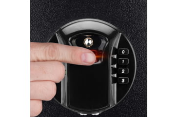 Image of Barska HQ800 Standard Quick Access Keypad Biometric Rifle Safe, Black, AX12760