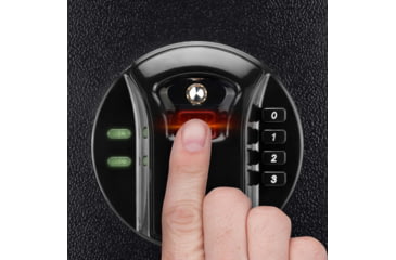 Image of Barska HQ800 Standard Quick Access Keypad Biometric Rifle Safe, Black, AX12760