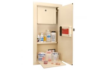 Image of Barska Large Biometric Wall Safe,30x13.6x3.5in,Cream AX12408