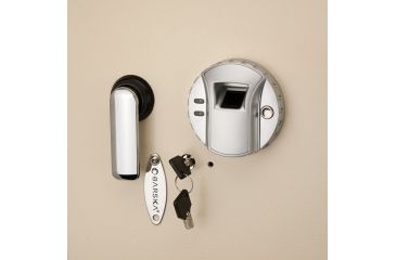 Image of Barska Large Biometric Wall Safe,30x13.6x3.5in,Cream AX12408