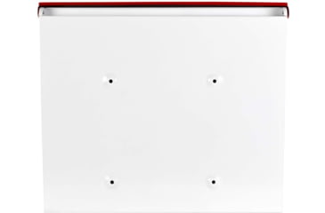Image of Barska Retro Locking Wall Mount Mailbox. 13in Width, Cream-Red, Small, CB13700