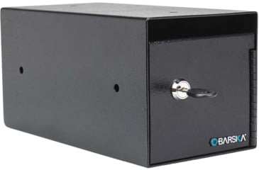 Image of Barska Single Key Depository Safe, Drop Slot, Black, Small, AX13676