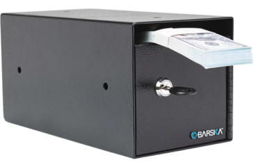 Image of Barska Single Key Depository Safe, Drop Slot, Black, Small, AX13676