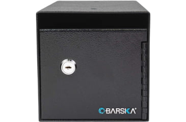 Image of Barska Single Key Depository Safe, Drop Slot, Black, Small, AX13676