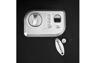 Image of Barska Standard Biometric Keypad Safe Closeup of Key AX11646
