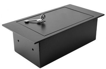 Image of Barska Underground Floor Safe, 2 Point Deadbolt Locking System, Black, Outer Size 8 x 15 x 5 in AX12656
