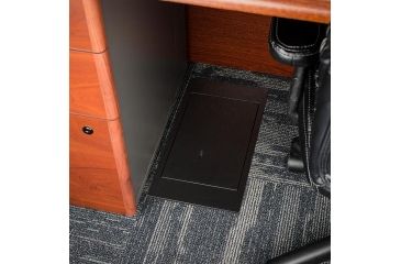 Image of Barska Underground Floor Safe, 2 Point Deadbolt Locking System, Black, Outer Size 8 x 15 x 5 in AX12656